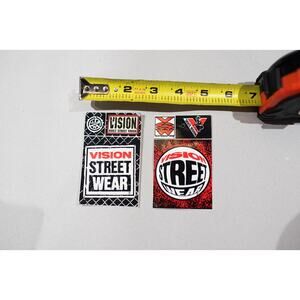 X2 Sticker Tags Vision Street Wear 80s Skateboard BMX NOS Vintage Skateboard